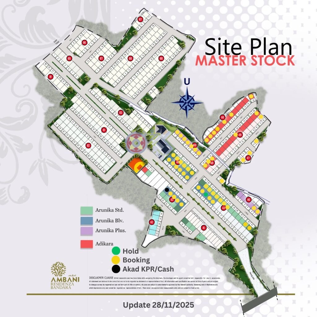 siteplan master stock ambani residenza bandara